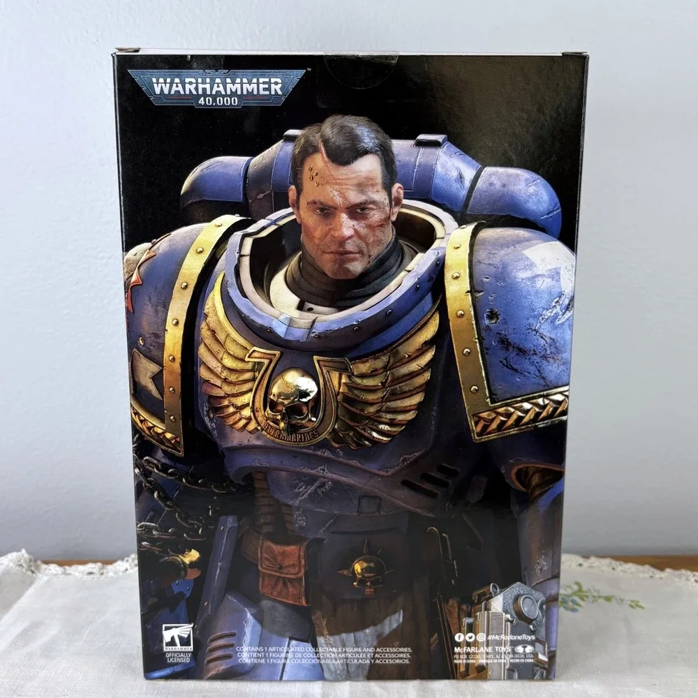McFarlane Warhammer 40k Space Marine II Lieutenant Titus Platinum Edition 7in